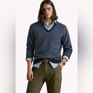 ARNOLD PALMER - Vintage patterned V-Neck Sweater